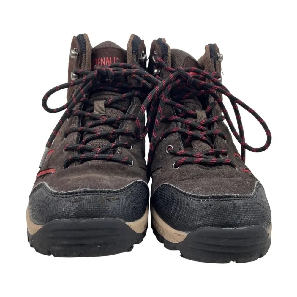 Denali Mens Waterproof Hiking Boots Brown/Black/Red Size 7 Outdoor Trail Shoes - Picture 6 of 14